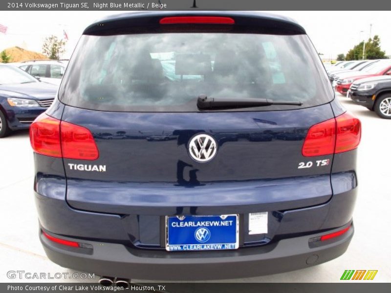 Night Blue Metallic / Beige 2014 Volkswagen Tiguan SE