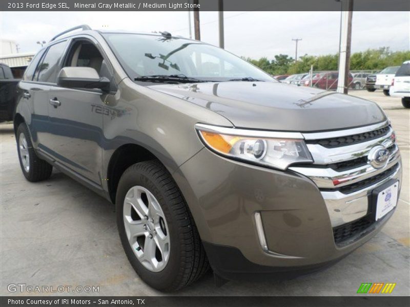 Mineral Gray Metallic / Medium Light Stone 2013 Ford Edge SEL