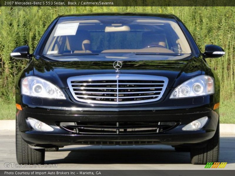 Black / Cashmere/Savanna 2007 Mercedes-Benz S 550 Sedan
