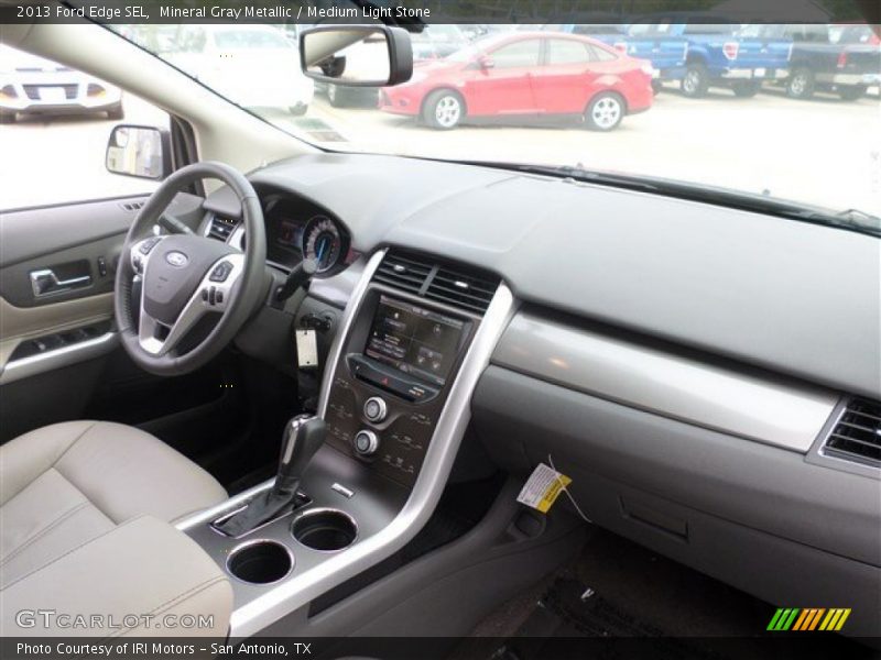 Mineral Gray Metallic / Medium Light Stone 2013 Ford Edge SEL