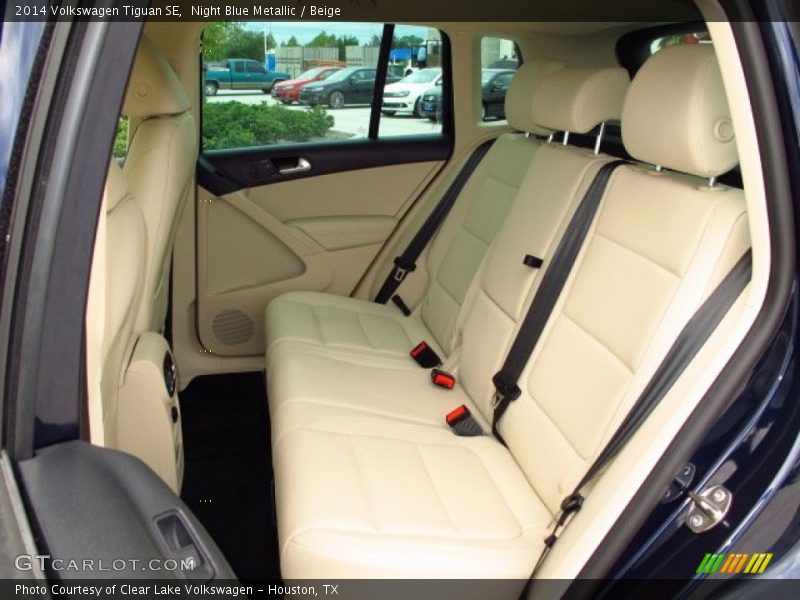 Night Blue Metallic / Beige 2014 Volkswagen Tiguan SE