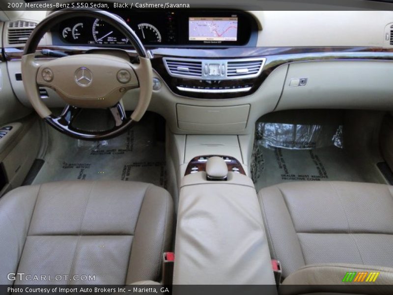 Black / Cashmere/Savanna 2007 Mercedes-Benz S 550 Sedan