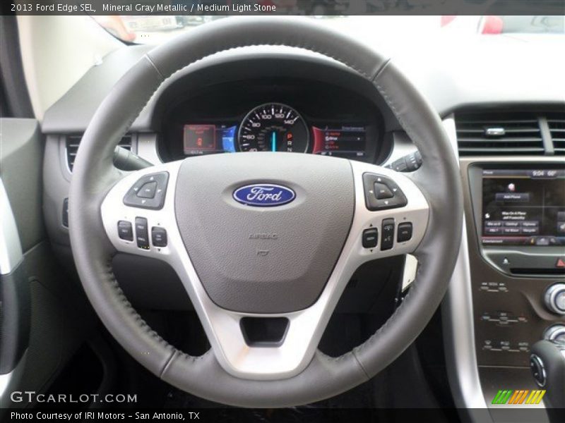 Mineral Gray Metallic / Medium Light Stone 2013 Ford Edge SEL