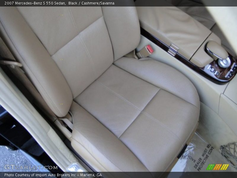 Black / Cashmere/Savanna 2007 Mercedes-Benz S 550 Sedan