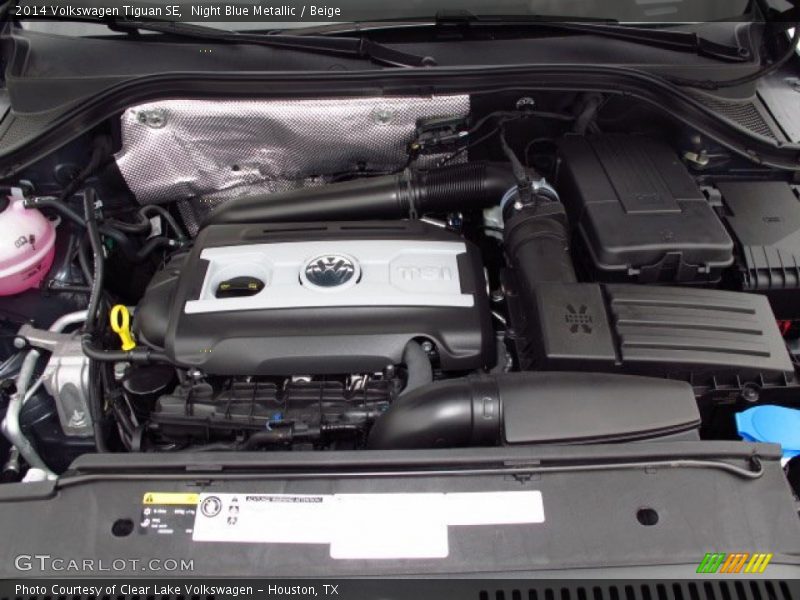 Night Blue Metallic / Beige 2014 Volkswagen Tiguan SE