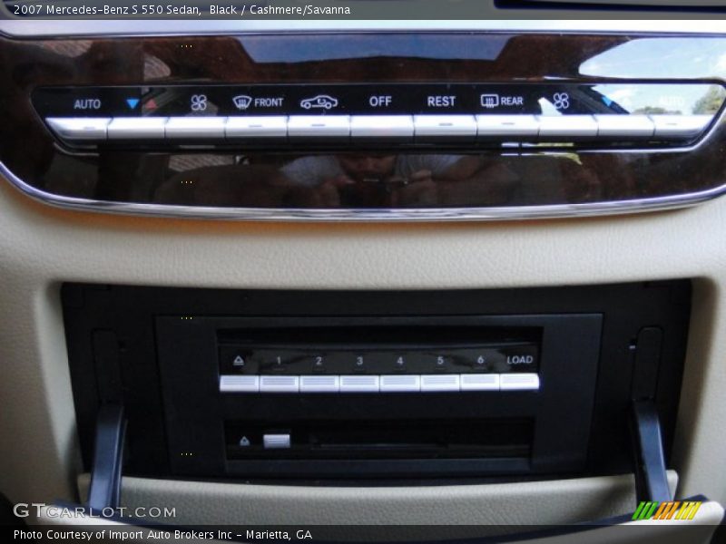 Black / Cashmere/Savanna 2007 Mercedes-Benz S 550 Sedan