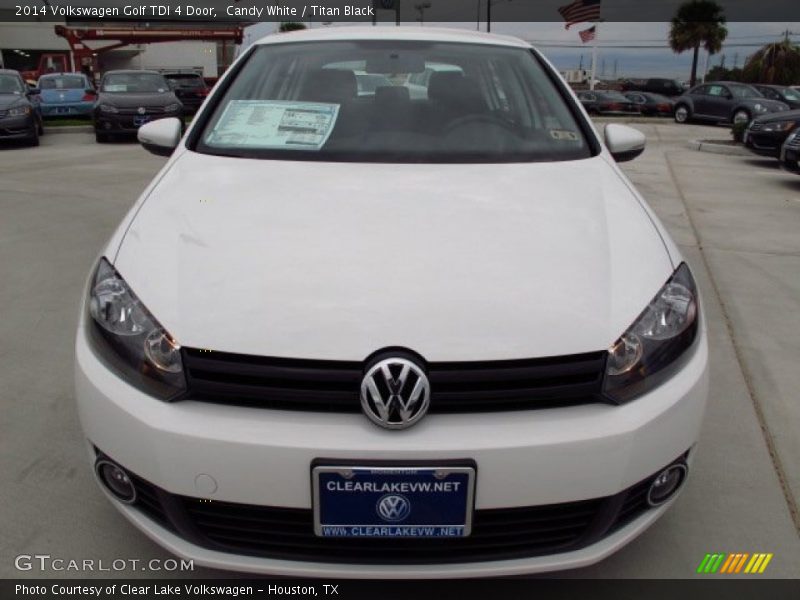 Candy White / Titan Black 2014 Volkswagen Golf TDI 4 Door