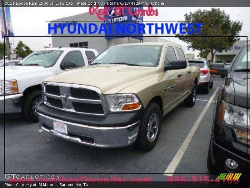 White Gold / Dark Slate Gray/Medium Graystone 2011 Dodge Ram 1500 ST Crew Cab