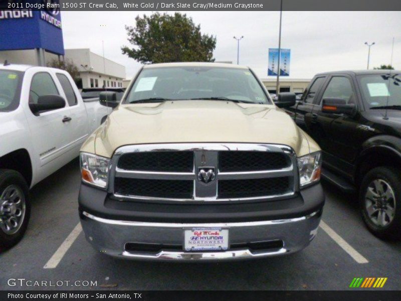 White Gold / Dark Slate Gray/Medium Graystone 2011 Dodge Ram 1500 ST Crew Cab