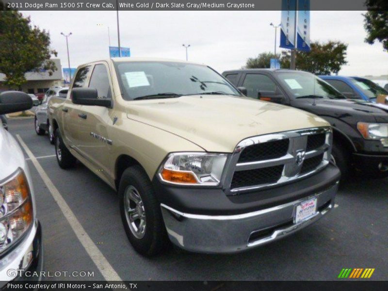 White Gold / Dark Slate Gray/Medium Graystone 2011 Dodge Ram 1500 ST Crew Cab