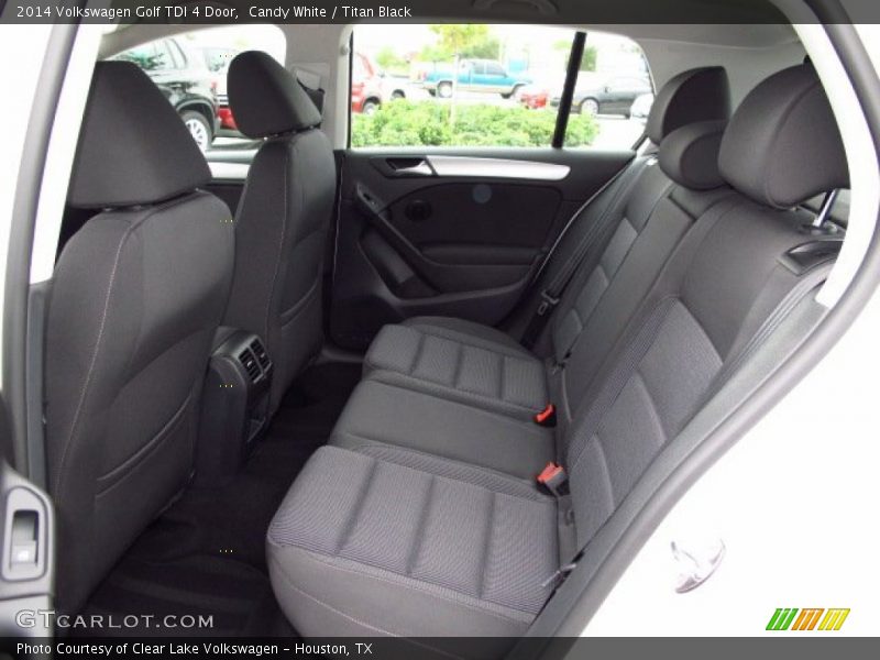 Rear Seat of 2014 Golf TDI 4 Door