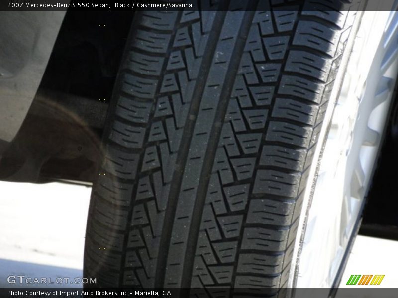 Black / Cashmere/Savanna 2007 Mercedes-Benz S 550 Sedan