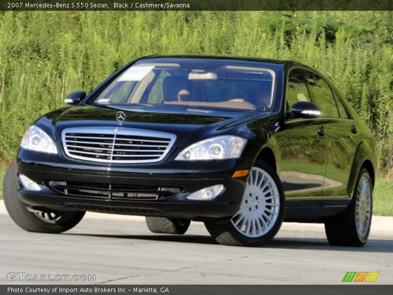 Black / Cashmere/Savanna 2007 Mercedes-Benz S 550 Sedan