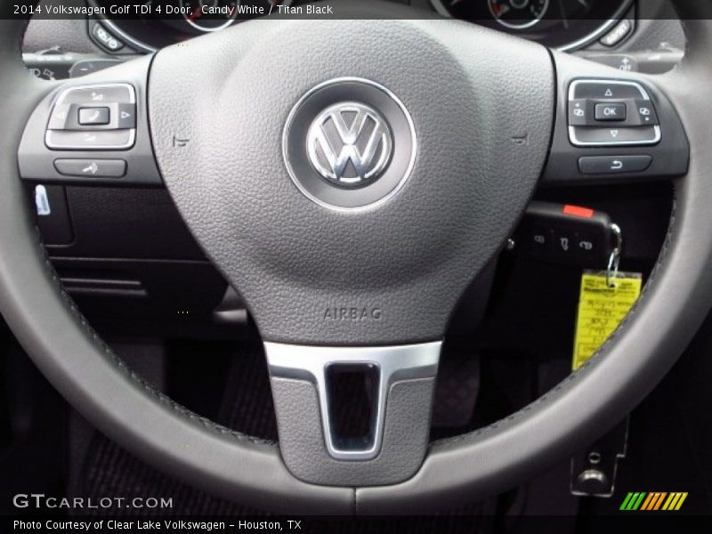 Candy White / Titan Black 2014 Volkswagen Golf TDI 4 Door