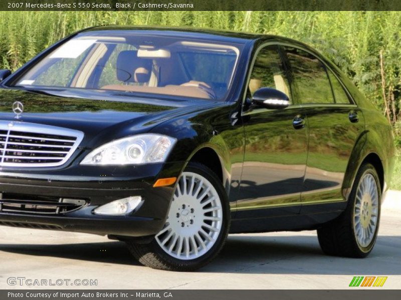 Black / Cashmere/Savanna 2007 Mercedes-Benz S 550 Sedan
