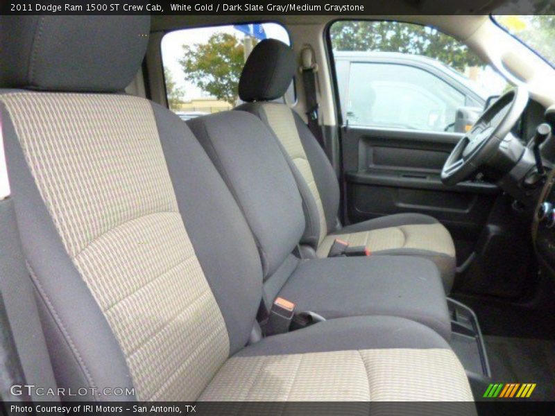 White Gold / Dark Slate Gray/Medium Graystone 2011 Dodge Ram 1500 ST Crew Cab