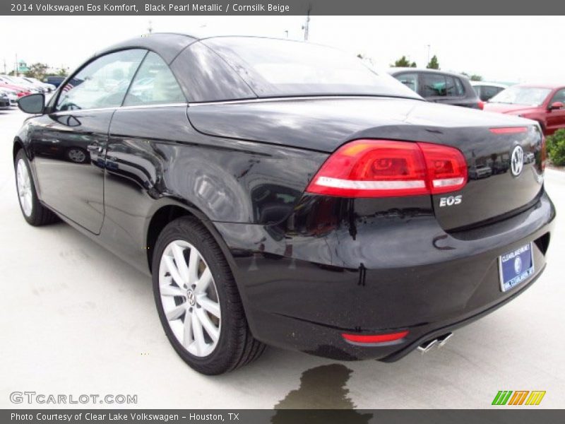 Black Pearl Metallic / Cornsilk Beige 2014 Volkswagen Eos Komfort