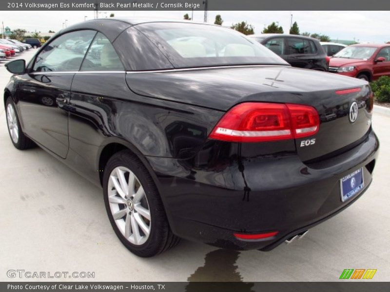 Black Pearl Metallic / Cornsilk Beige 2014 Volkswagen Eos Komfort