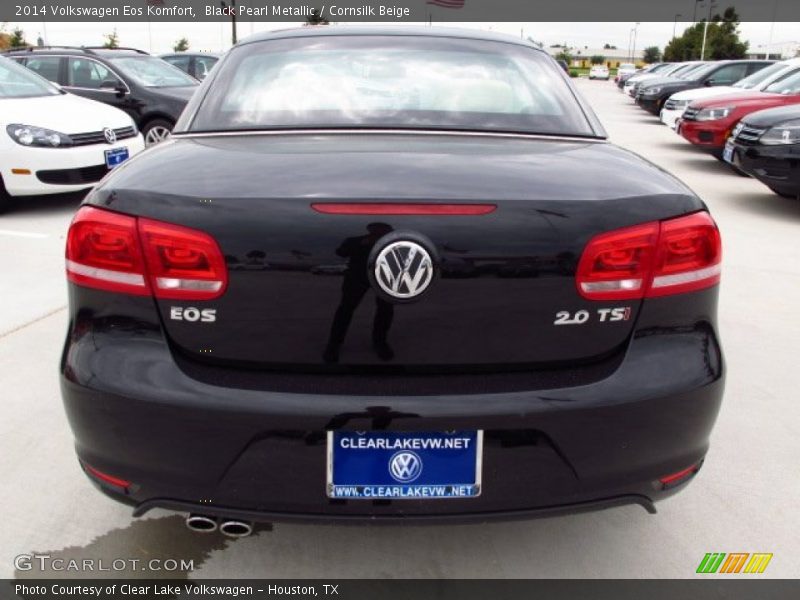 Black Pearl Metallic / Cornsilk Beige 2014 Volkswagen Eos Komfort