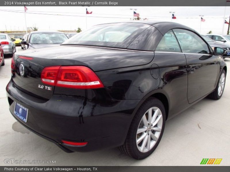 Black Pearl Metallic / Cornsilk Beige 2014 Volkswagen Eos Komfort