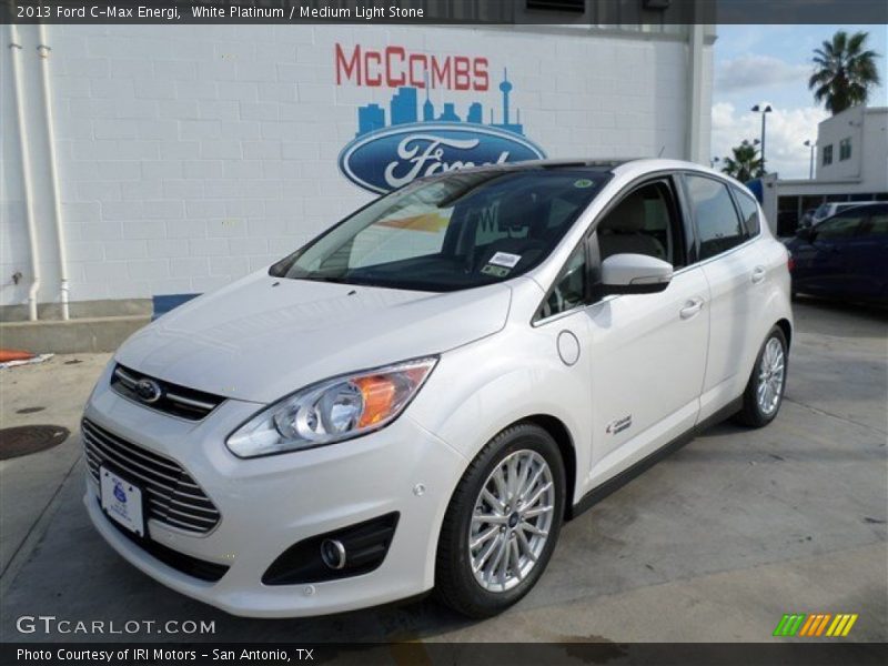 White Platinum / Medium Light Stone 2013 Ford C-Max Energi