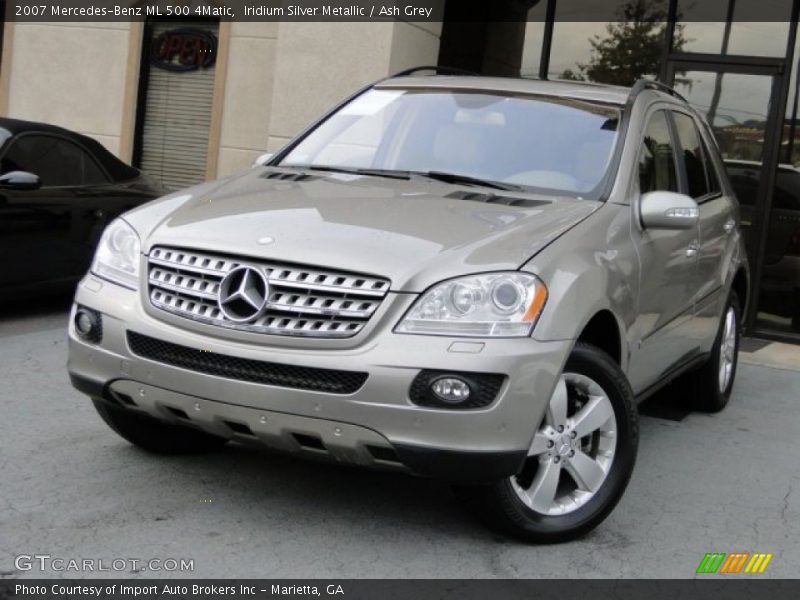 Iridium Silver Metallic / Ash Grey 2007 Mercedes-Benz ML 500 4Matic