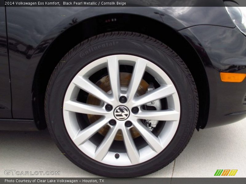 Black Pearl Metallic / Cornsilk Beige 2014 Volkswagen Eos Komfort