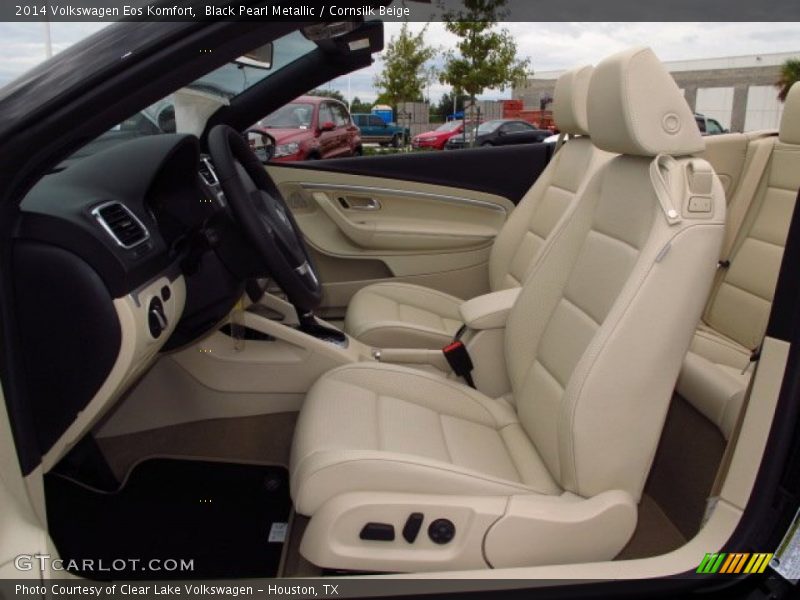 Black Pearl Metallic / Cornsilk Beige 2014 Volkswagen Eos Komfort