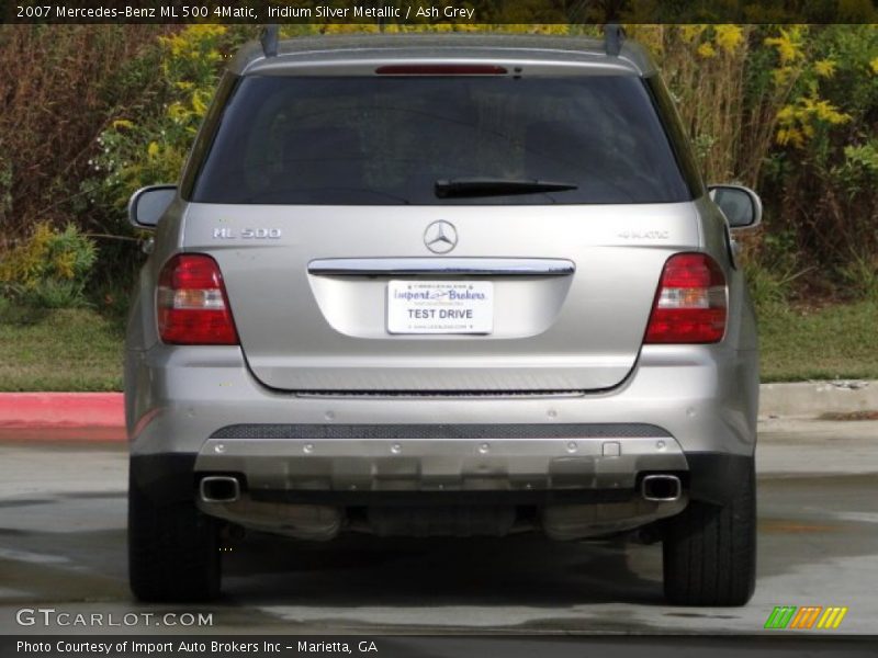 Iridium Silver Metallic / Ash Grey 2007 Mercedes-Benz ML 500 4Matic