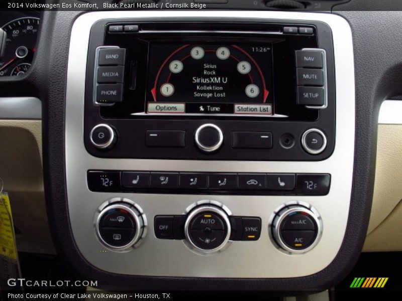 Black Pearl Metallic / Cornsilk Beige 2014 Volkswagen Eos Komfort