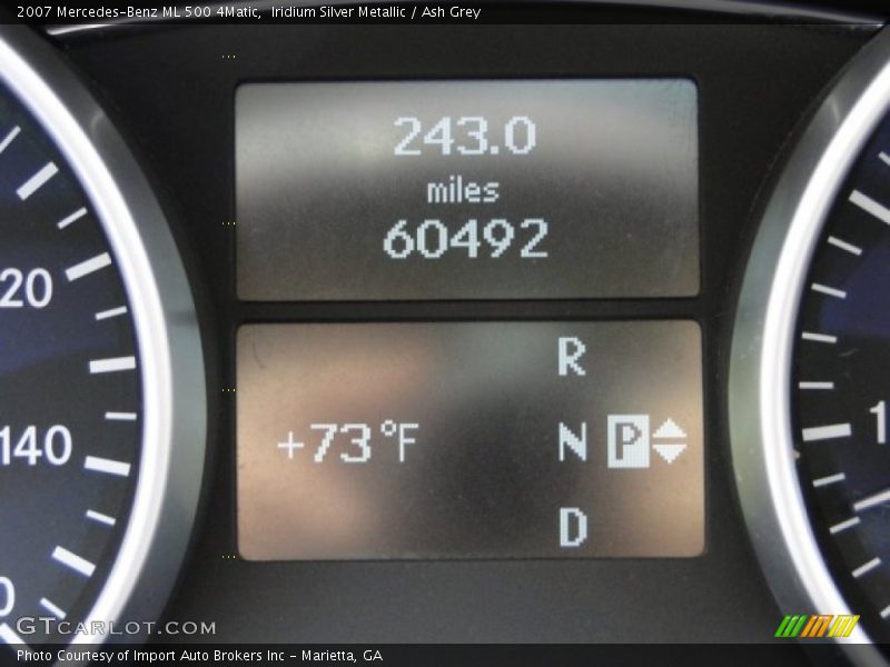 Iridium Silver Metallic / Ash Grey 2007 Mercedes-Benz ML 500 4Matic