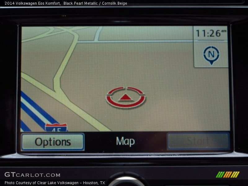 Black Pearl Metallic / Cornsilk Beige 2014 Volkswagen Eos Komfort