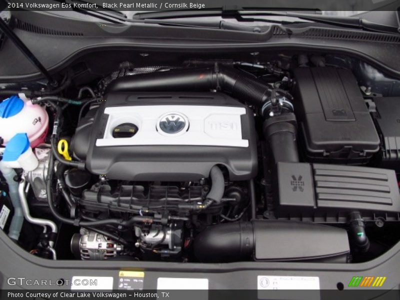 Black Pearl Metallic / Cornsilk Beige 2014 Volkswagen Eos Komfort