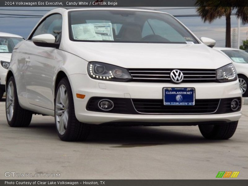 Candy White / Cornsilk Beige 2014 Volkswagen Eos Executive