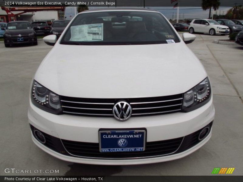 Candy White / Cornsilk Beige 2014 Volkswagen Eos Executive