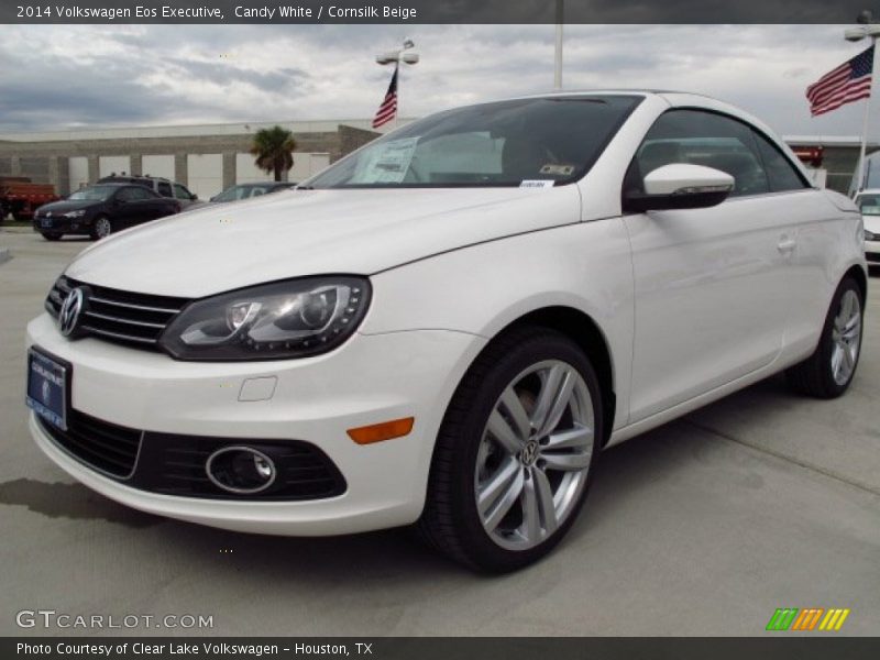 Candy White / Cornsilk Beige 2014 Volkswagen Eos Executive