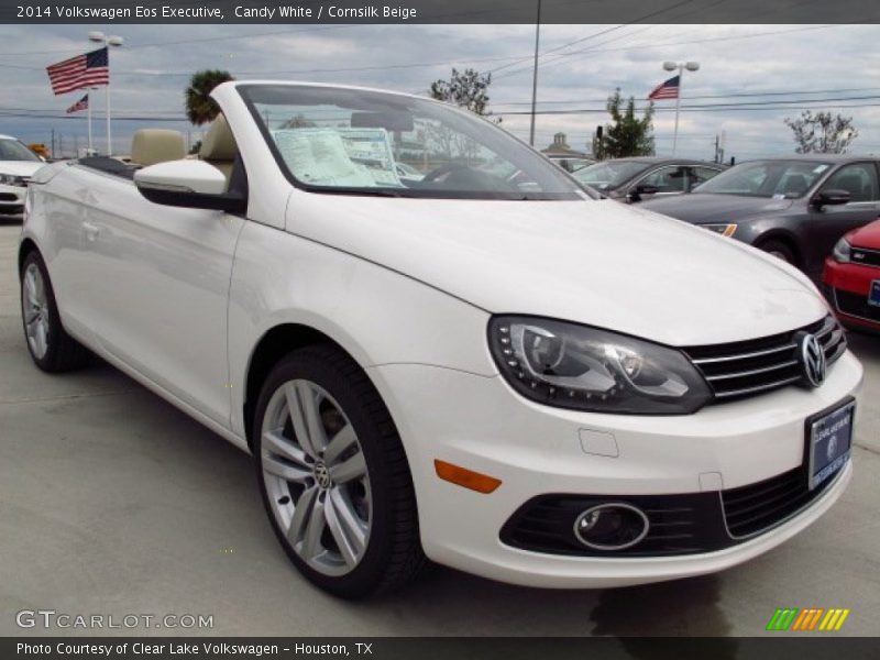 Candy White / Cornsilk Beige 2014 Volkswagen Eos Executive