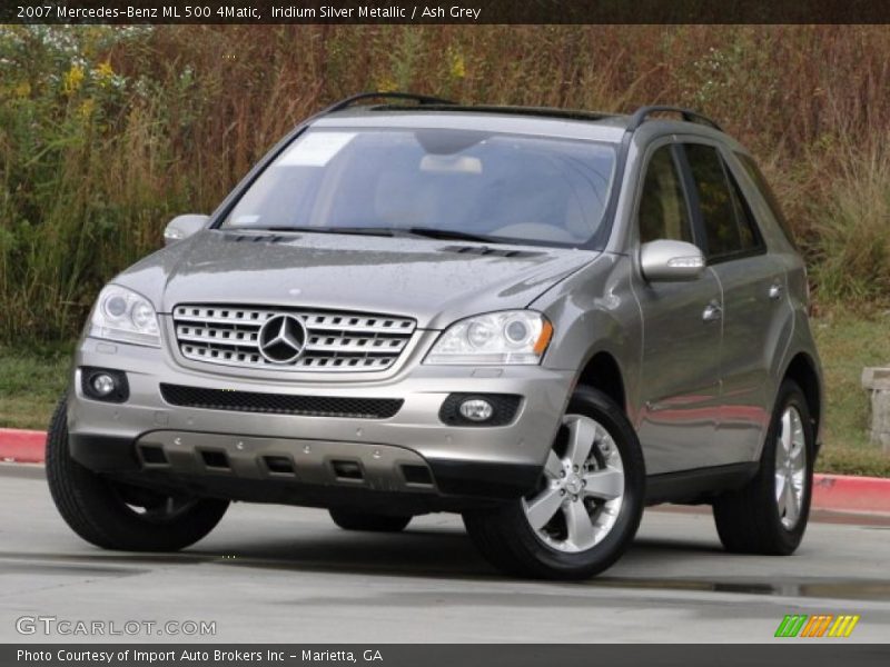 Iridium Silver Metallic / Ash Grey 2007 Mercedes-Benz ML 500 4Matic