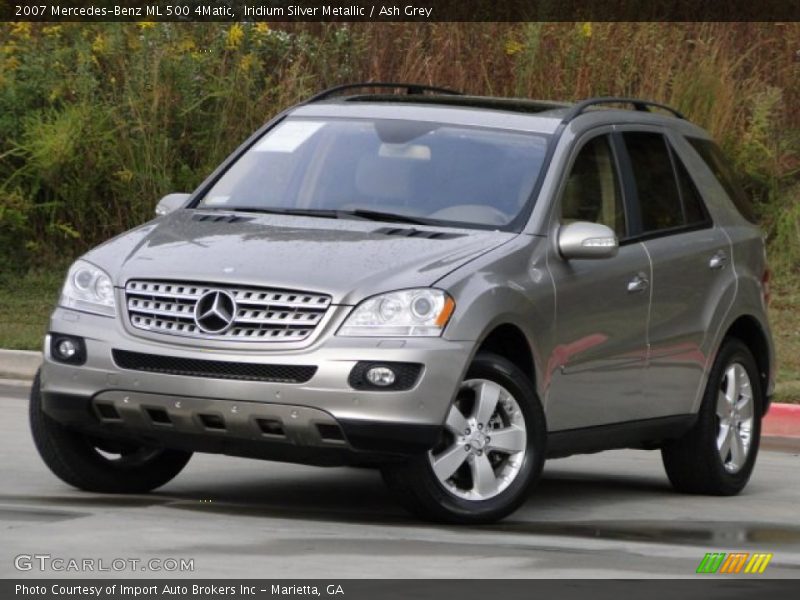 Iridium Silver Metallic / Ash Grey 2007 Mercedes-Benz ML 500 4Matic