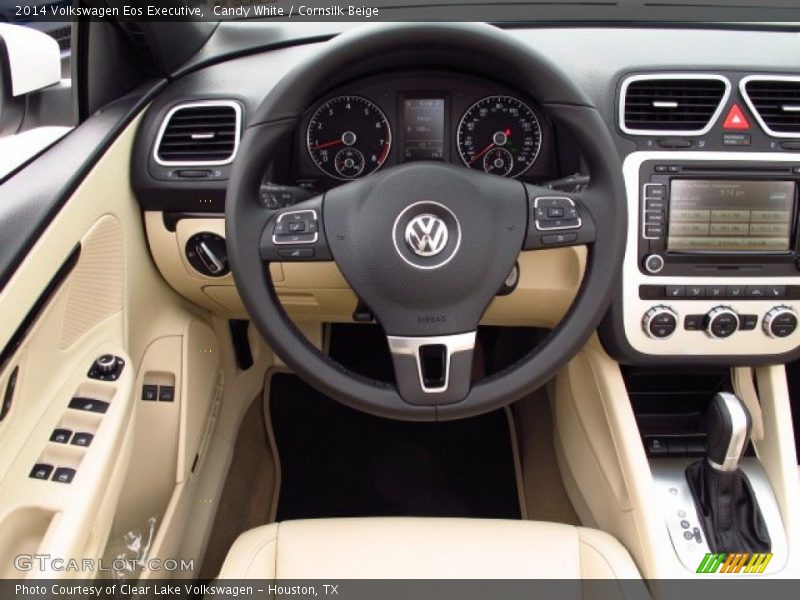 Candy White / Cornsilk Beige 2014 Volkswagen Eos Executive