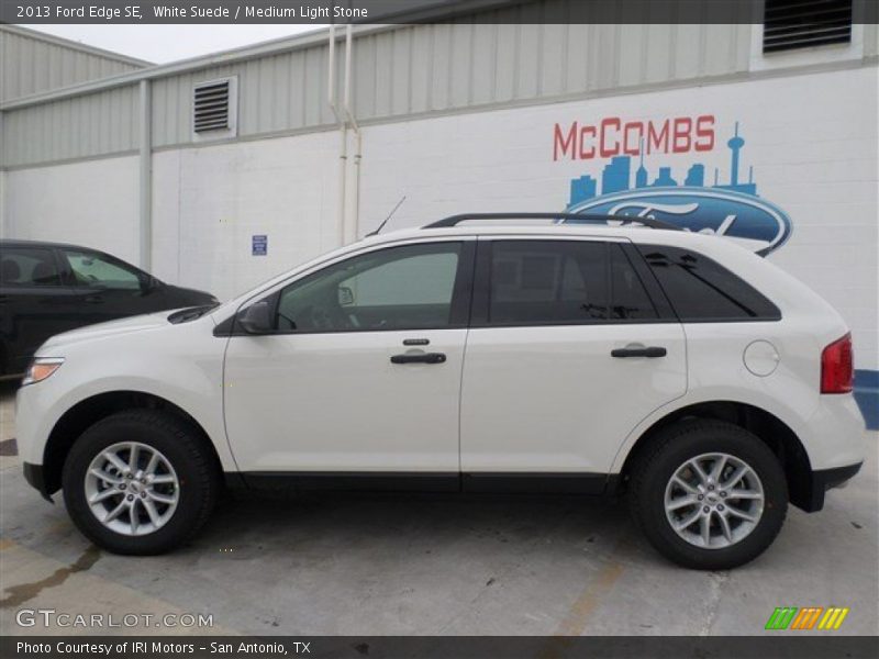 White Suede / Medium Light Stone 2013 Ford Edge SE
