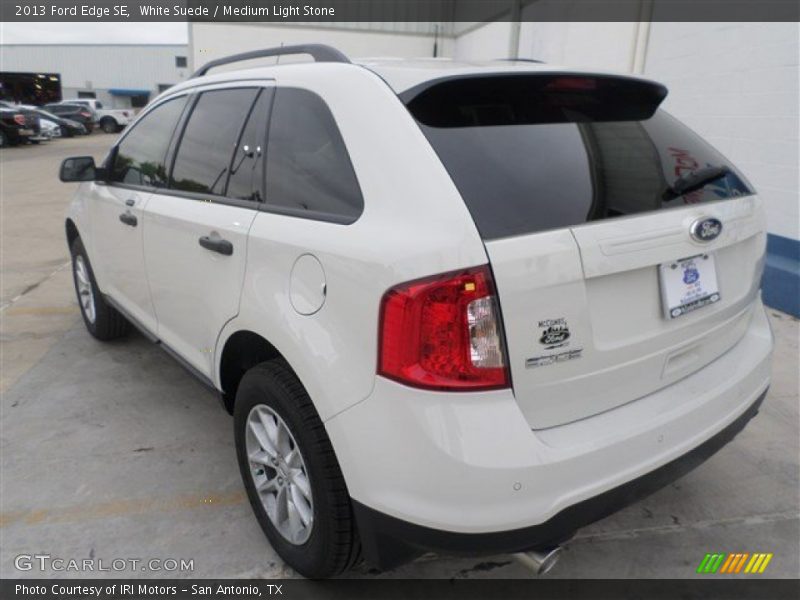 White Suede / Medium Light Stone 2013 Ford Edge SE