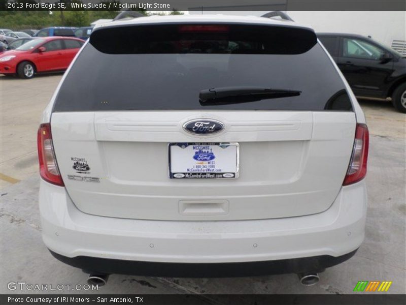 White Suede / Medium Light Stone 2013 Ford Edge SE