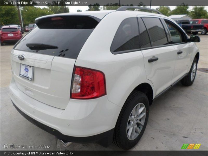 White Suede / Medium Light Stone 2013 Ford Edge SE