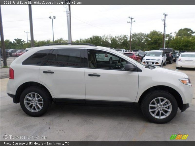 White Suede / Medium Light Stone 2013 Ford Edge SE