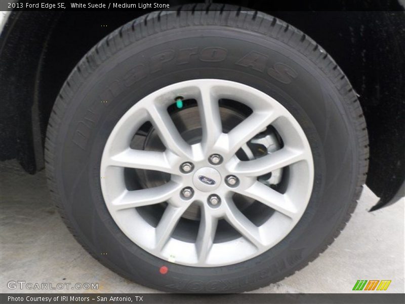 White Suede / Medium Light Stone 2013 Ford Edge SE