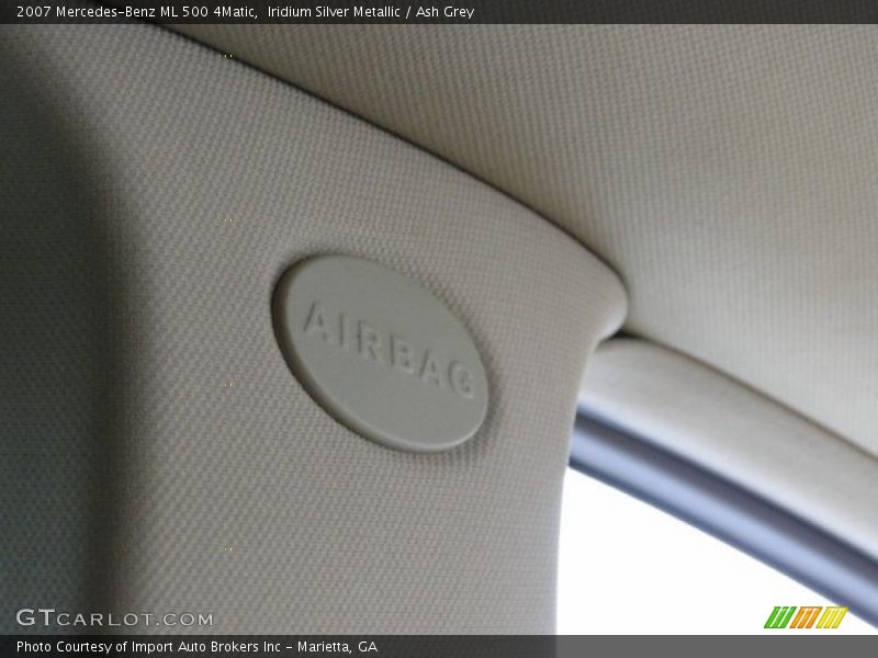 Iridium Silver Metallic / Ash Grey 2007 Mercedes-Benz ML 500 4Matic