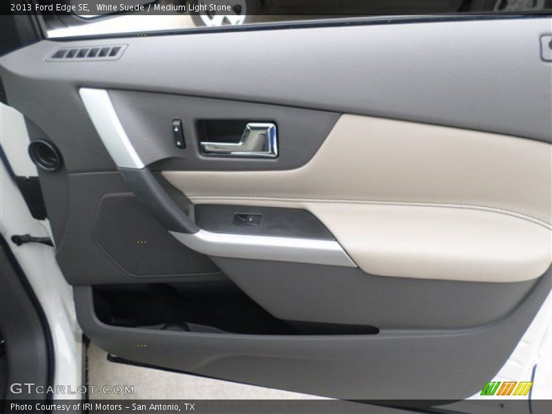 White Suede / Medium Light Stone 2013 Ford Edge SE