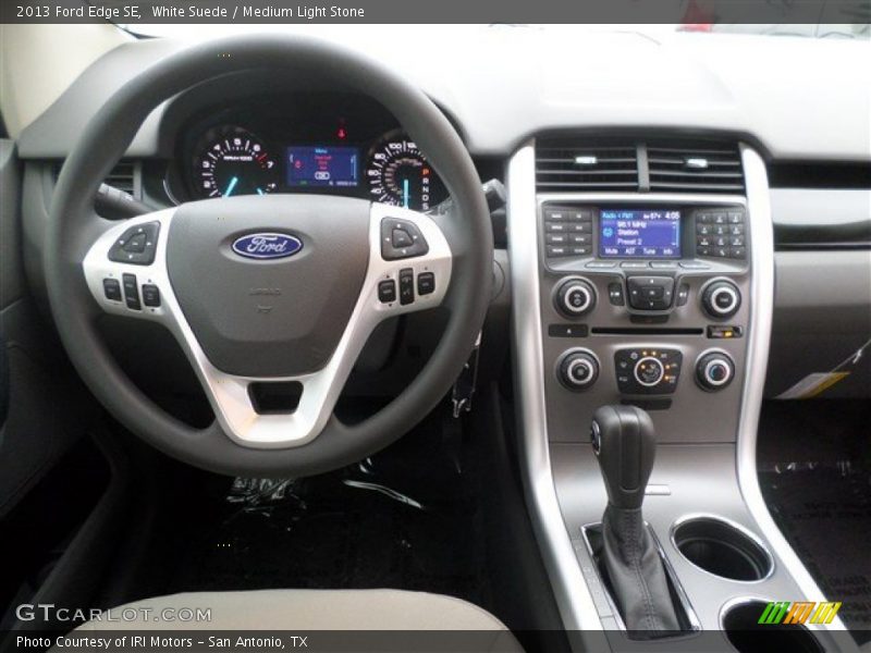 White Suede / Medium Light Stone 2013 Ford Edge SE
