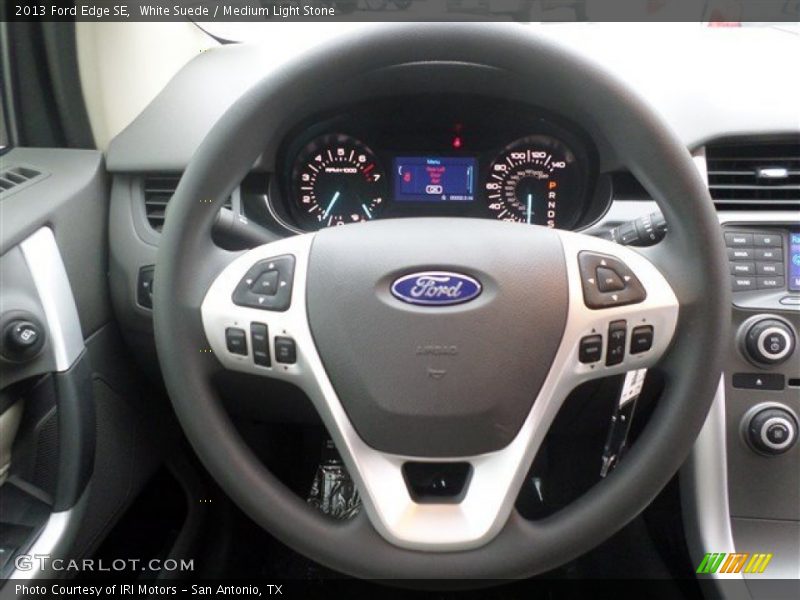 White Suede / Medium Light Stone 2013 Ford Edge SE